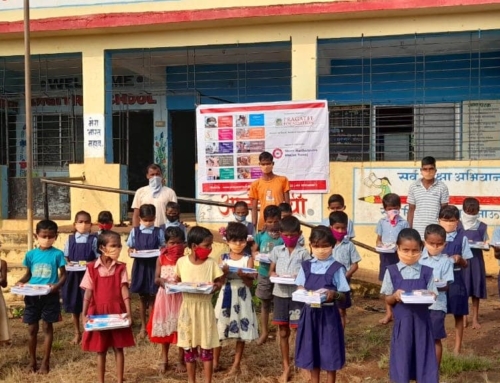 Distributed educational materials Kits to ZP School Bhahvshet Thakurwadi village children’s