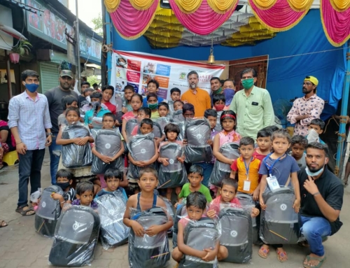 Distributed educational materials Kits to poor children’s at Kamathipura, Mumbai