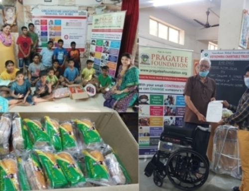 Orthopaedic equipment distribution at Shantikunj Ashram and Girijaghar Ashram